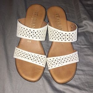 Italian Shoemakers Laser Cut Sandal- 6.5